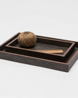 Pigeon and Poodle Goa Rectangular Tray - Straight, 2-Piece Set