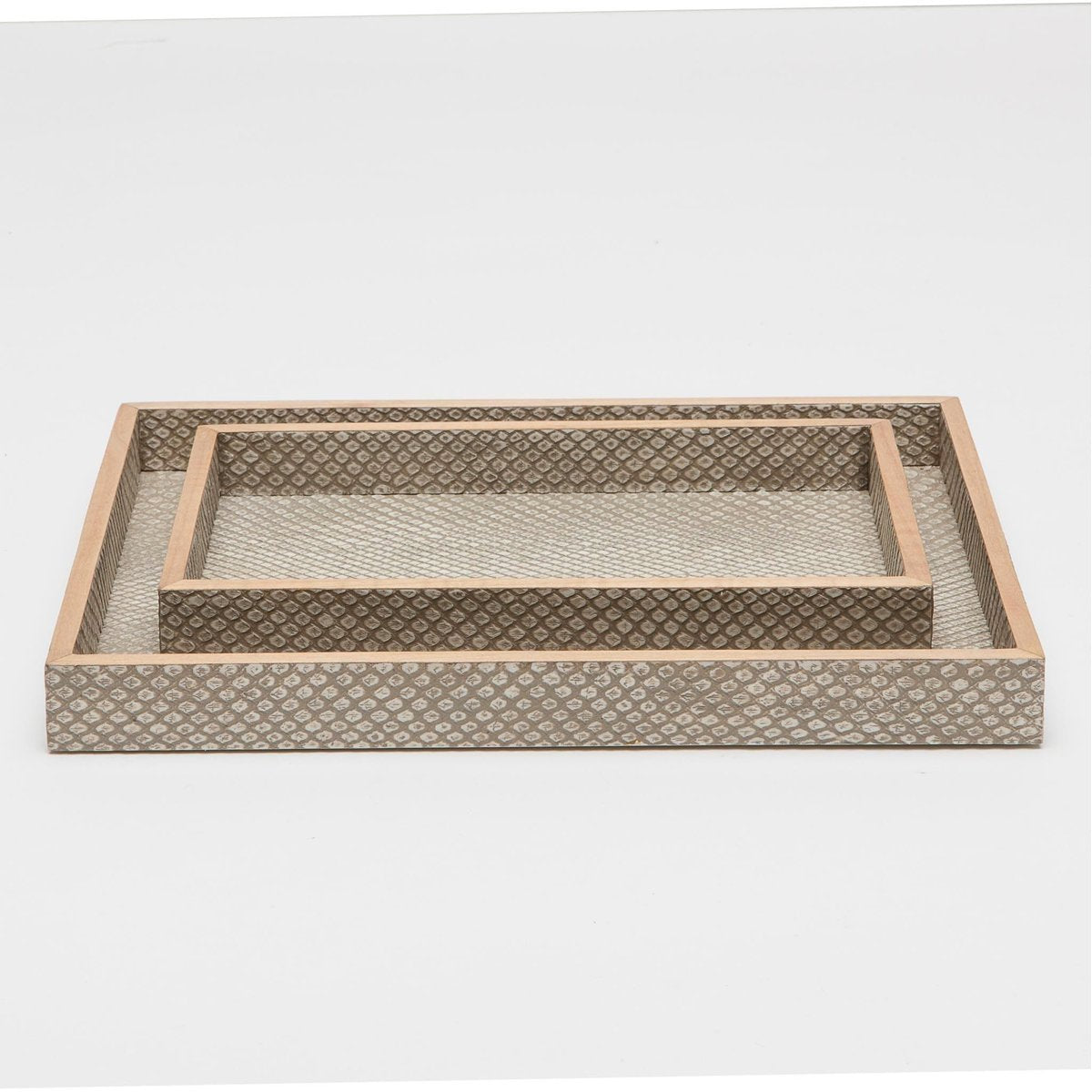 Pigeon and Poodle Goa Rectangular Tray - Straight, 2-Piece Set