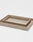 Pigeon and Poodle Goa Rectangular Tray - Straight, 2-Piece Set