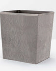 Pigeon and Poodle Humbolt Rectangular Wastebasket, Tapered