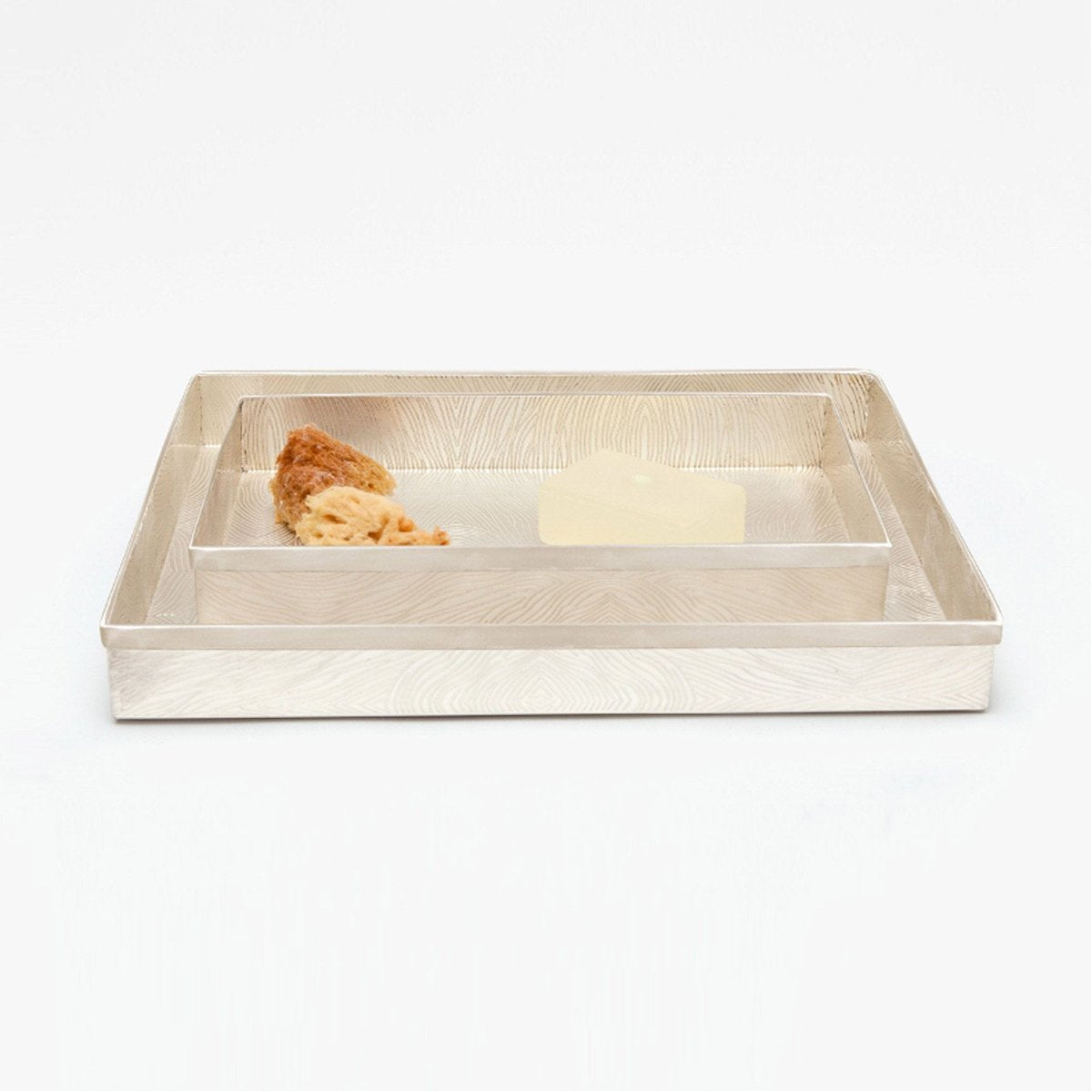 Pigeon and Poodle Humbolt Rectangular Tray - Straight, 2-Piece Set