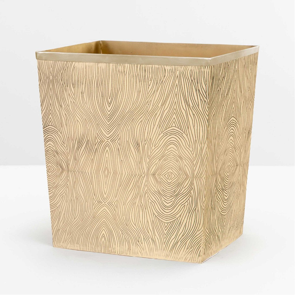 Pigeon and Poodle Humbolt Rectangular Wastebasket, Tapered