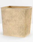 Pigeon and Poodle Humbolt Rectangular Wastebasket, Tapered