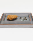 Pigeon and Poodle Manchester Rectangular Tray - Straight, 2-Piece Set