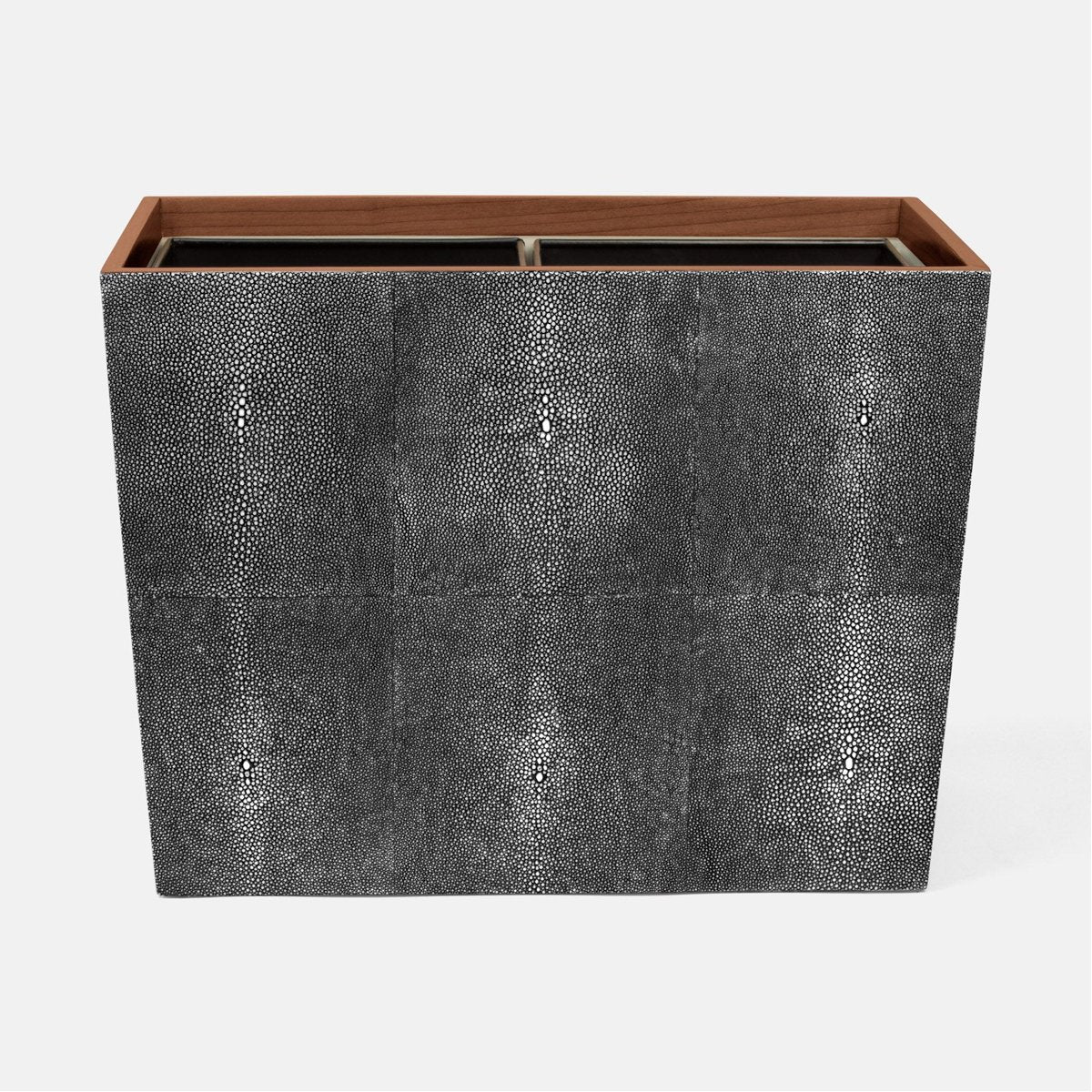 Pigeon and Poodle Manchester Double Rectangular Wastebasket, Tapered