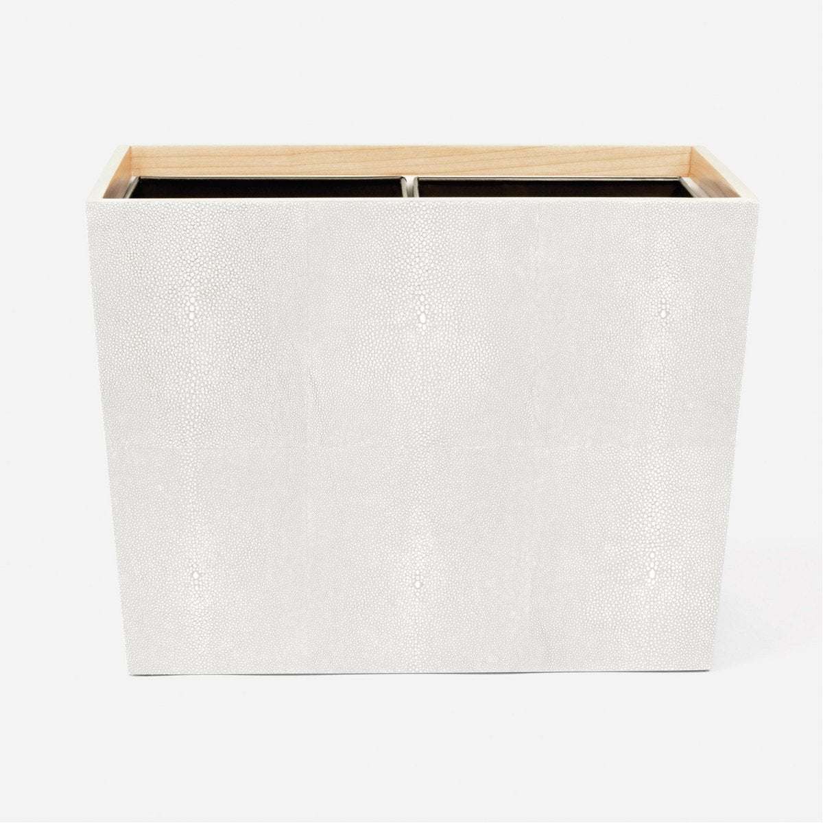 Pigeon and Poodle Manchester Double Rectangular Wastebasket, Tapered