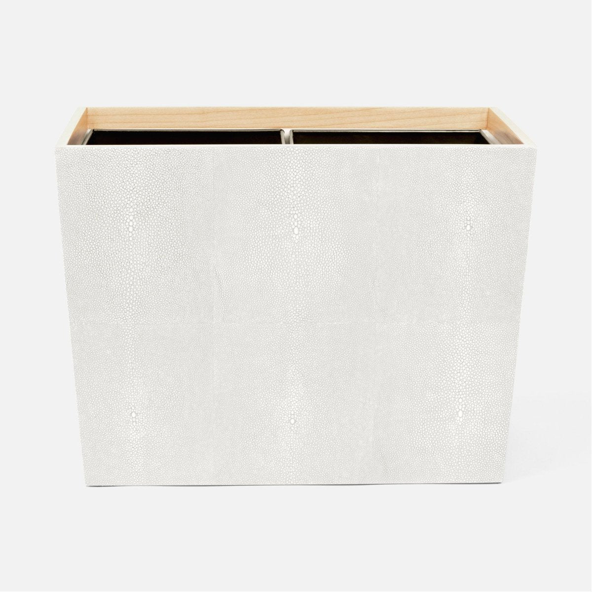 Pigeon and Poodle Manchester Double Rectangular Wastebasket, Tapered