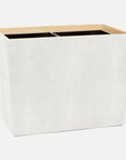 Pigeon and Poodle Manchester Double Rectangular Wastebasket, Tapered