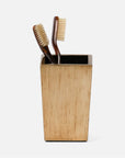 Pigeon and Poodle Tanlay Square Brush Holder, Tapered