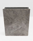 Pigeon and Poodle Veneto Rectangular Wastebasket, Tapered