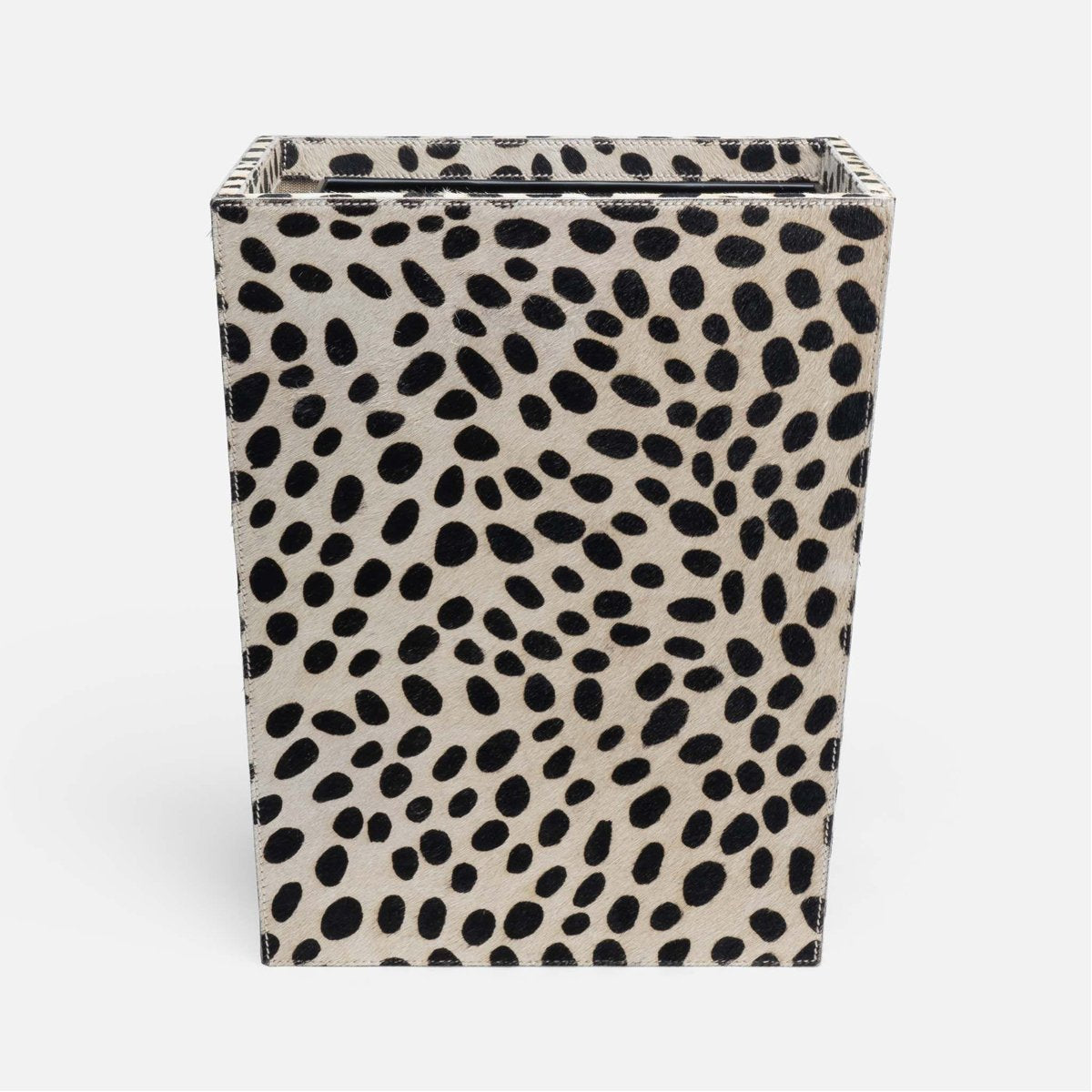 Pigeon and Poodle Lacey Rectangular Wastebasket, Tapered