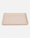 Pigeon and Poodle Marcel Full-Grain Leather Square Tray, Pack of 2