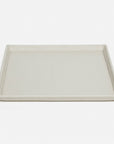 Pigeon and Poodle Marcel Full-Grain Leather Square Tray, Pack of 2