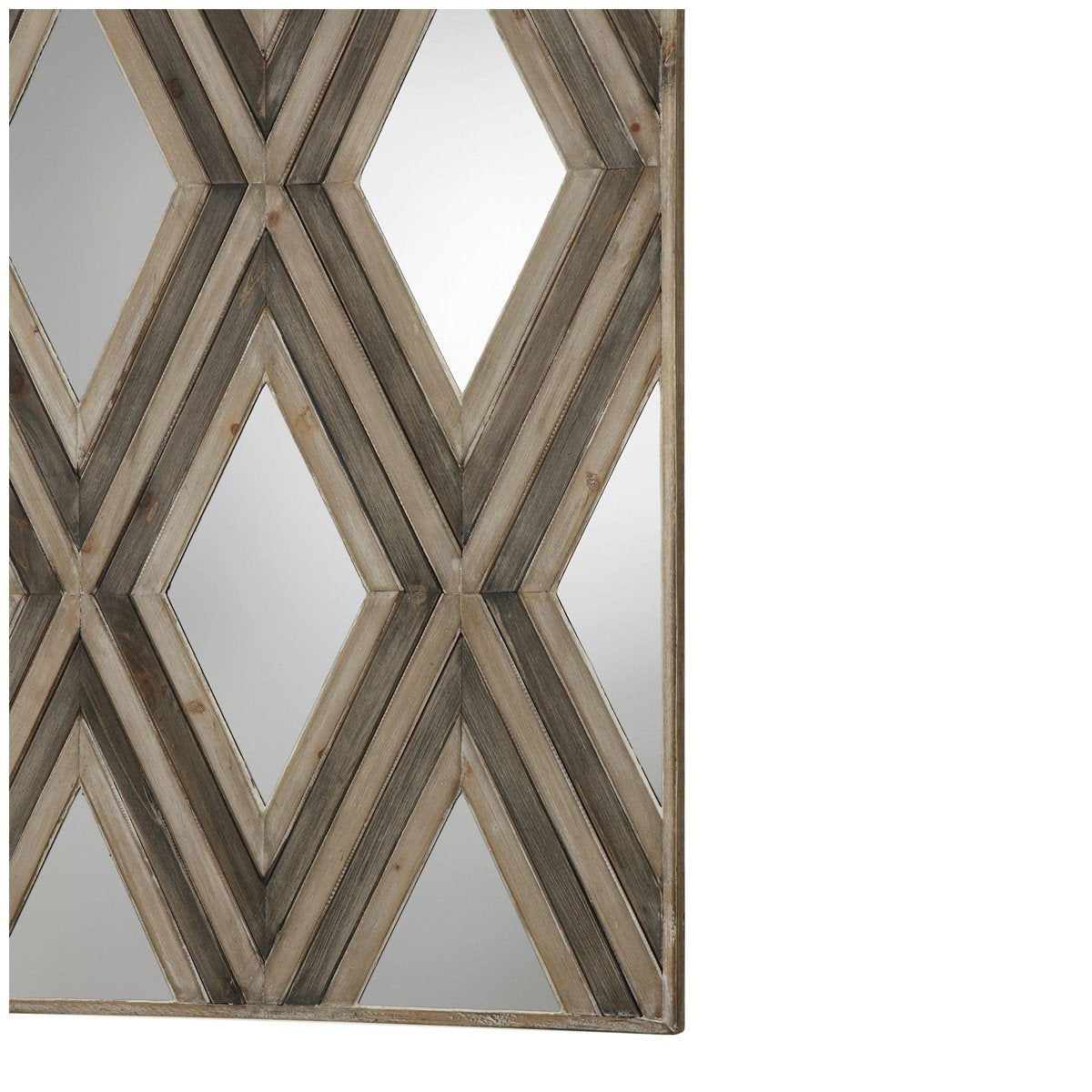 Uttermost Tahira Geometric Argyle Pattern Wall Mirror