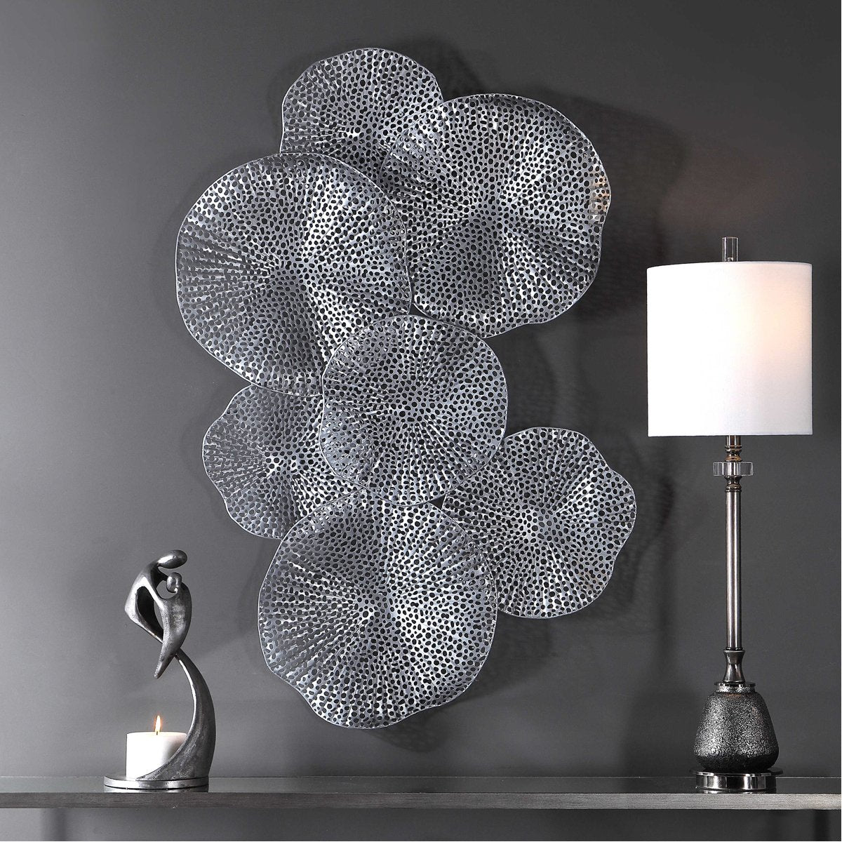 Uttermost Ripley Pewter Metal Wall Art