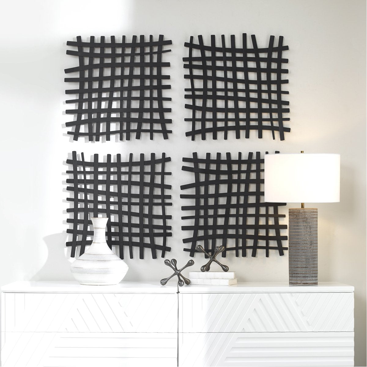 Uttermost Gridlines Iron Wall Decor