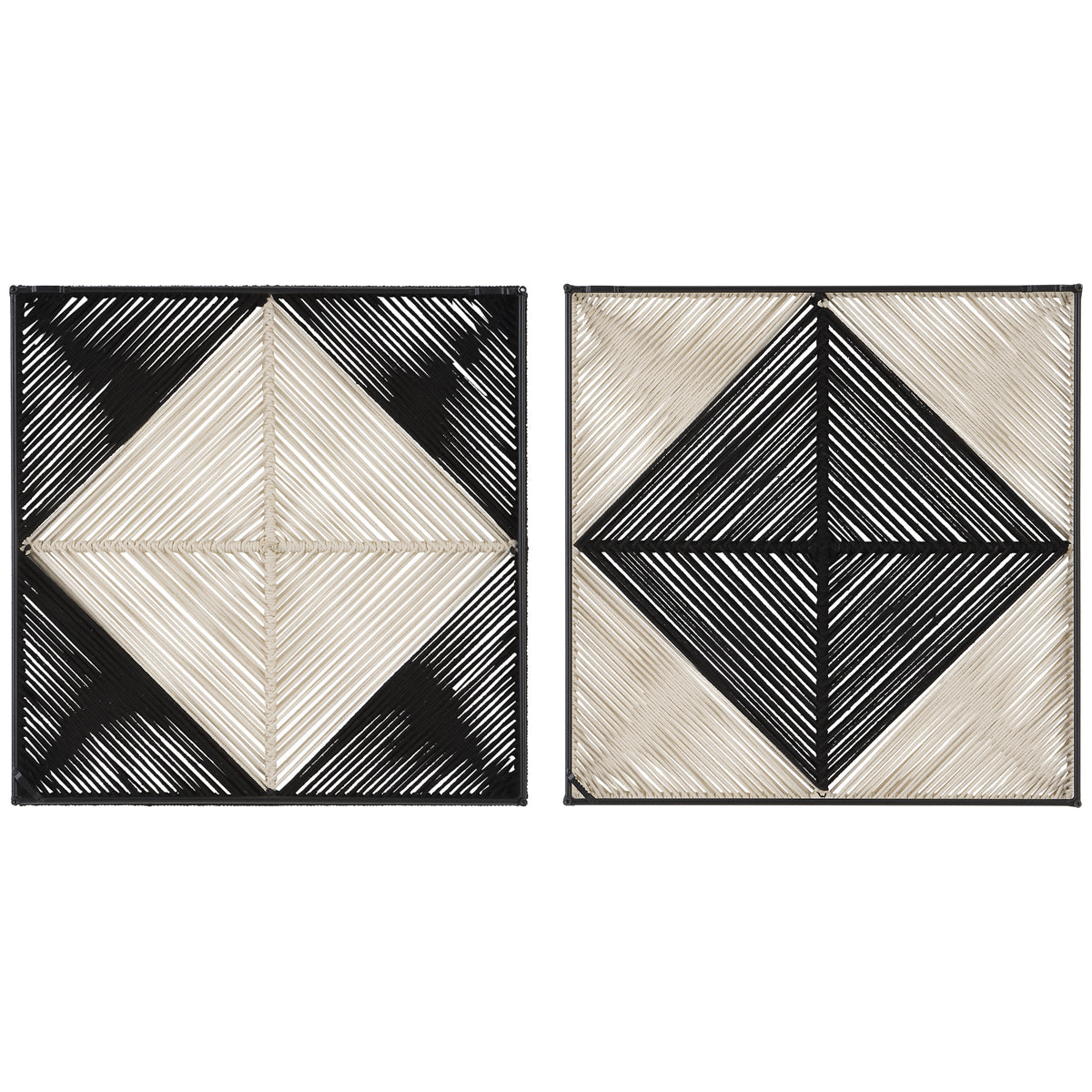 Uttermost Seeing Double Rope Wall Squares, 2-Piece Set