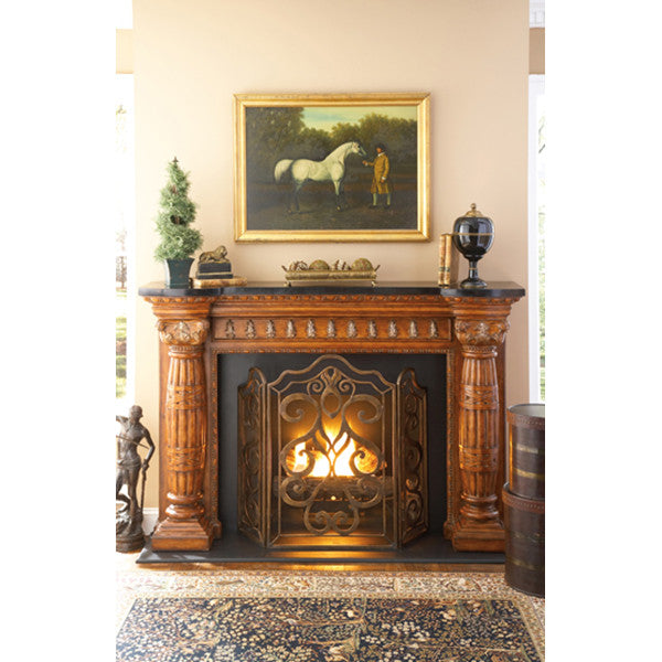 Ambella Home Tiger Lily 3-Panel Fireplace Screen