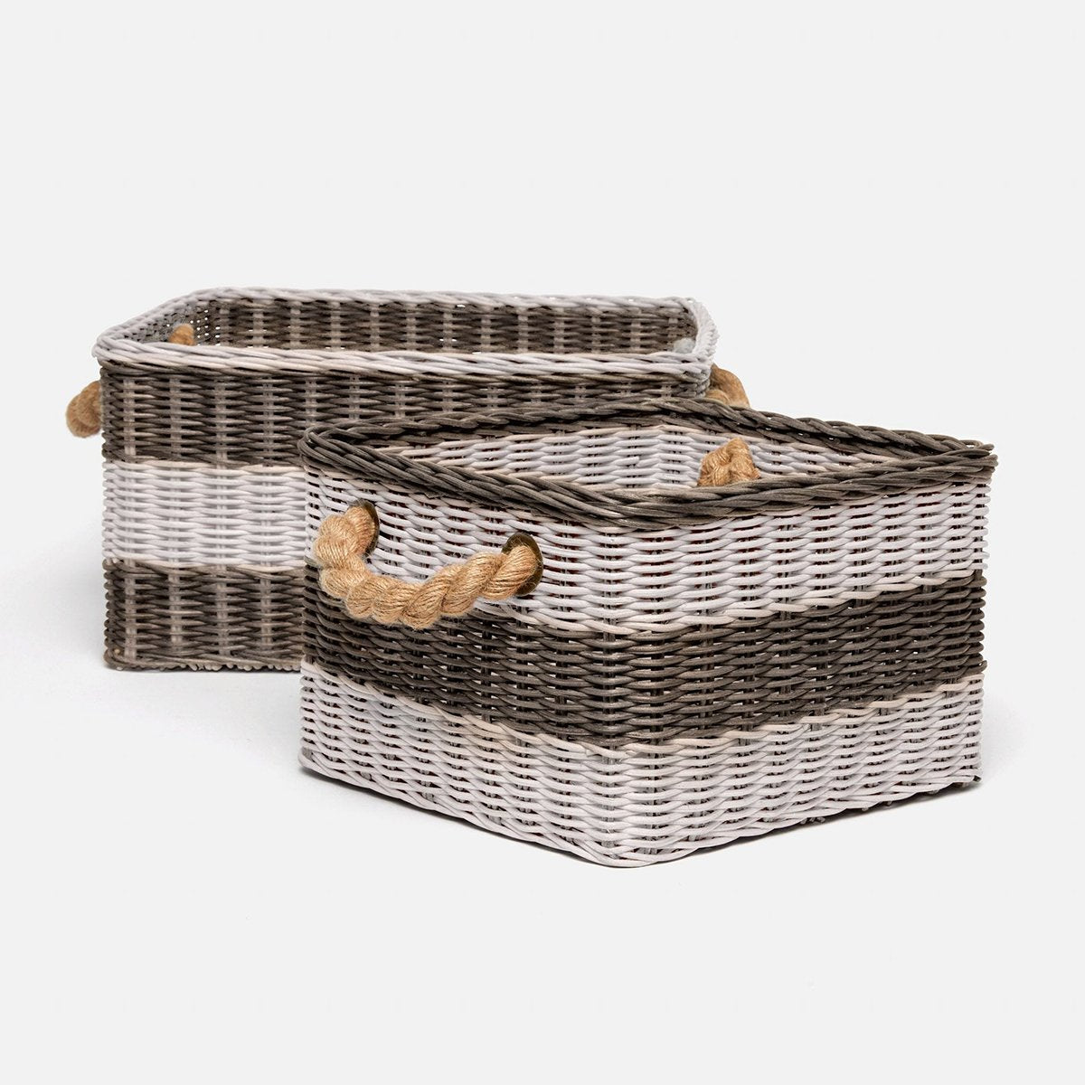 Pigeon and Poodle Nantucket Storage Baskets, 2-Piece Set