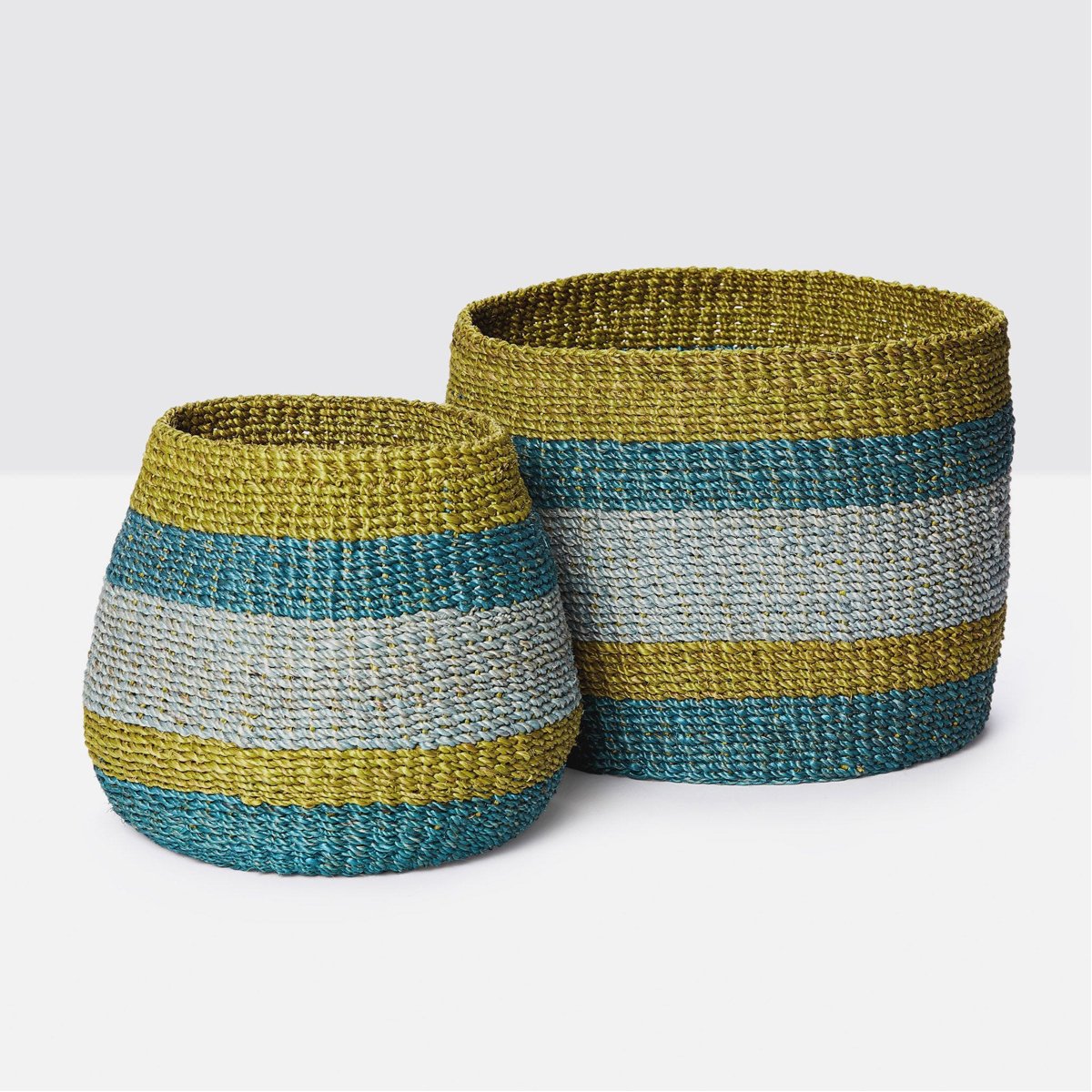 Pigeon and Poodle Samal Baskets, 2-Piece Set