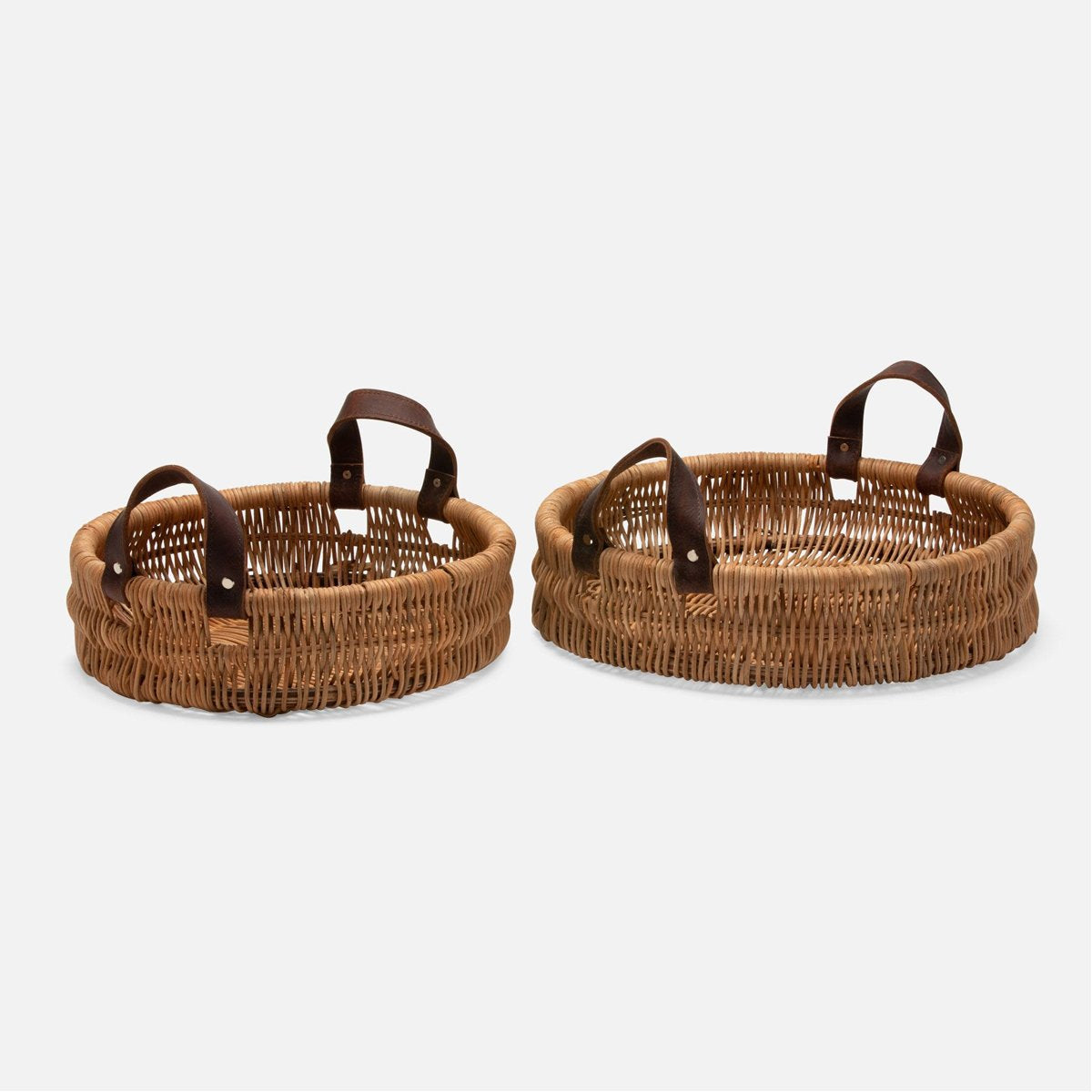 Pigeon and Poodle Yakima Round Baskets, 2-Piece Set