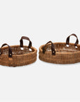 Pigeon and Poodle Yakima Round Baskets, 2-Piece Set