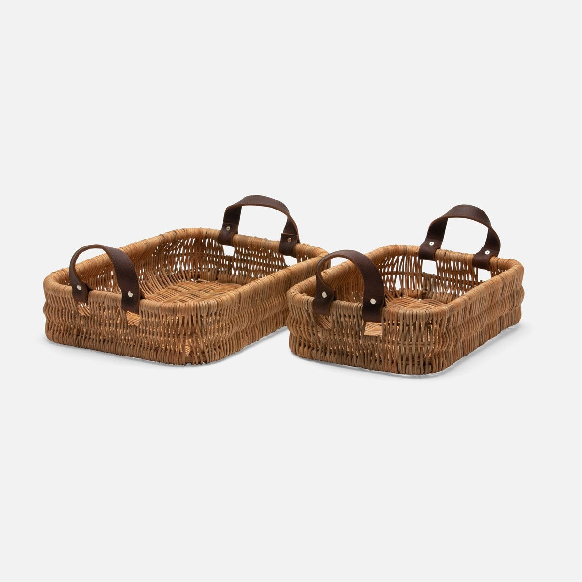 Pigeon and Poodle Yakima Rectangular Baskets, 2-Piece Set