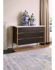 Ambella Home Chiseled Chest - Walnut / Gold