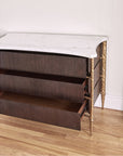 Ambella Home Chiseled Chest - Walnut / Gold