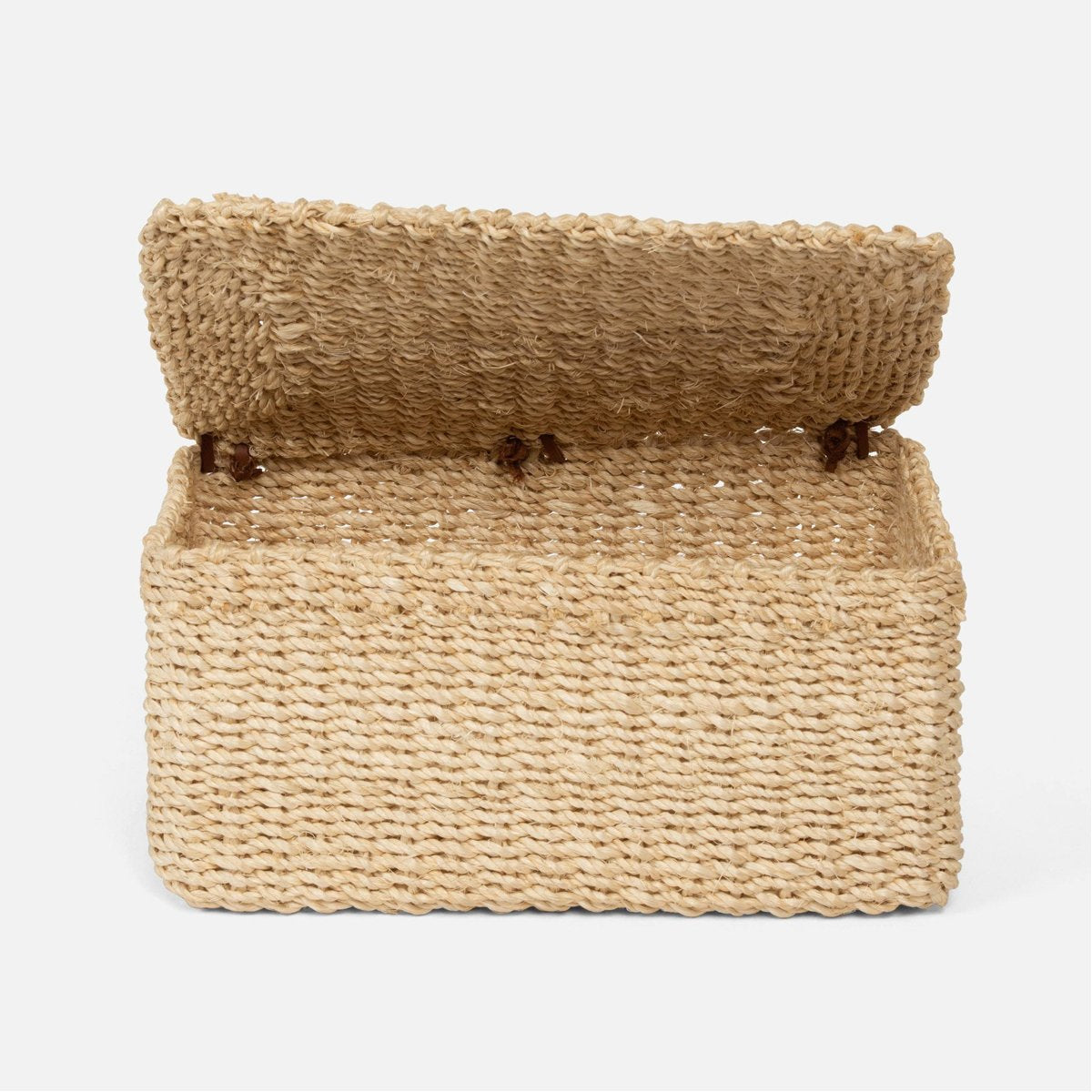 Pigeon and Poodle Linares Natural Abaca Fiber Boxes, 2-Piece Set