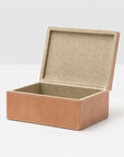 Pigeon and Poodle Selby Full-Grain Leather Box, Pack of 2