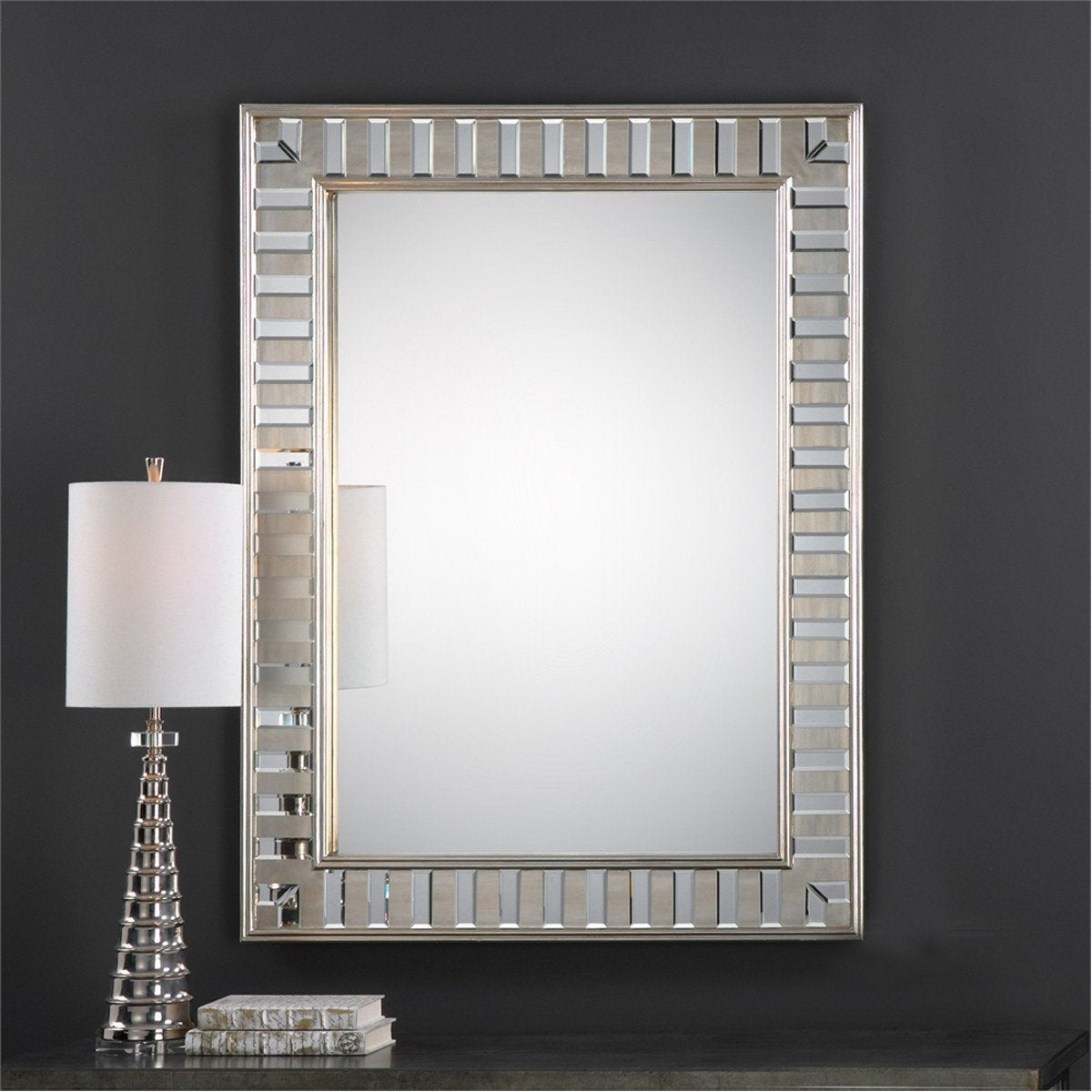 Uttermost Lanester Silver Leaf Mirror