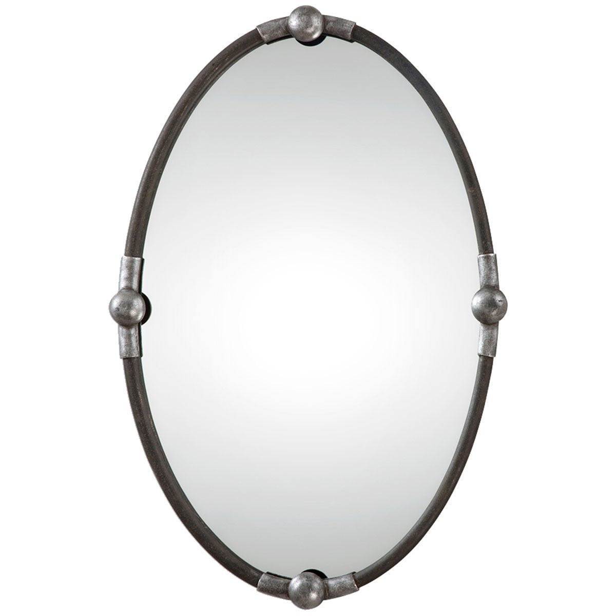 Uttermost Carrick Black Oval Mirror