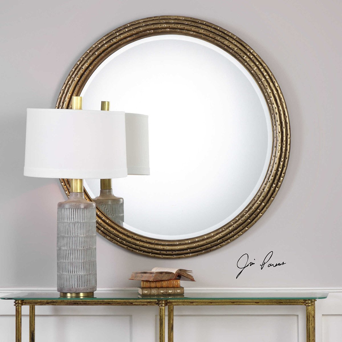 Uttermost Spera Round Gold Mirror