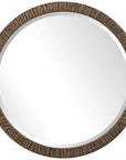 Uttermost Wayde Gold Bark Round Mirror