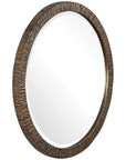 Uttermost Wayde Gold Bark Round Mirror