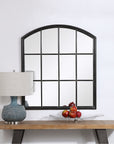 Uttermost Lyda Aged Black Arch Mirror