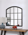 Uttermost Lyda Aged Black Arch Mirror