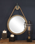 Uttermost Melton Round Pulley Mirror