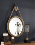 Uttermost Melton Round Pulley Mirror