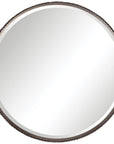 Uttermost Ada Round Steel Mirror