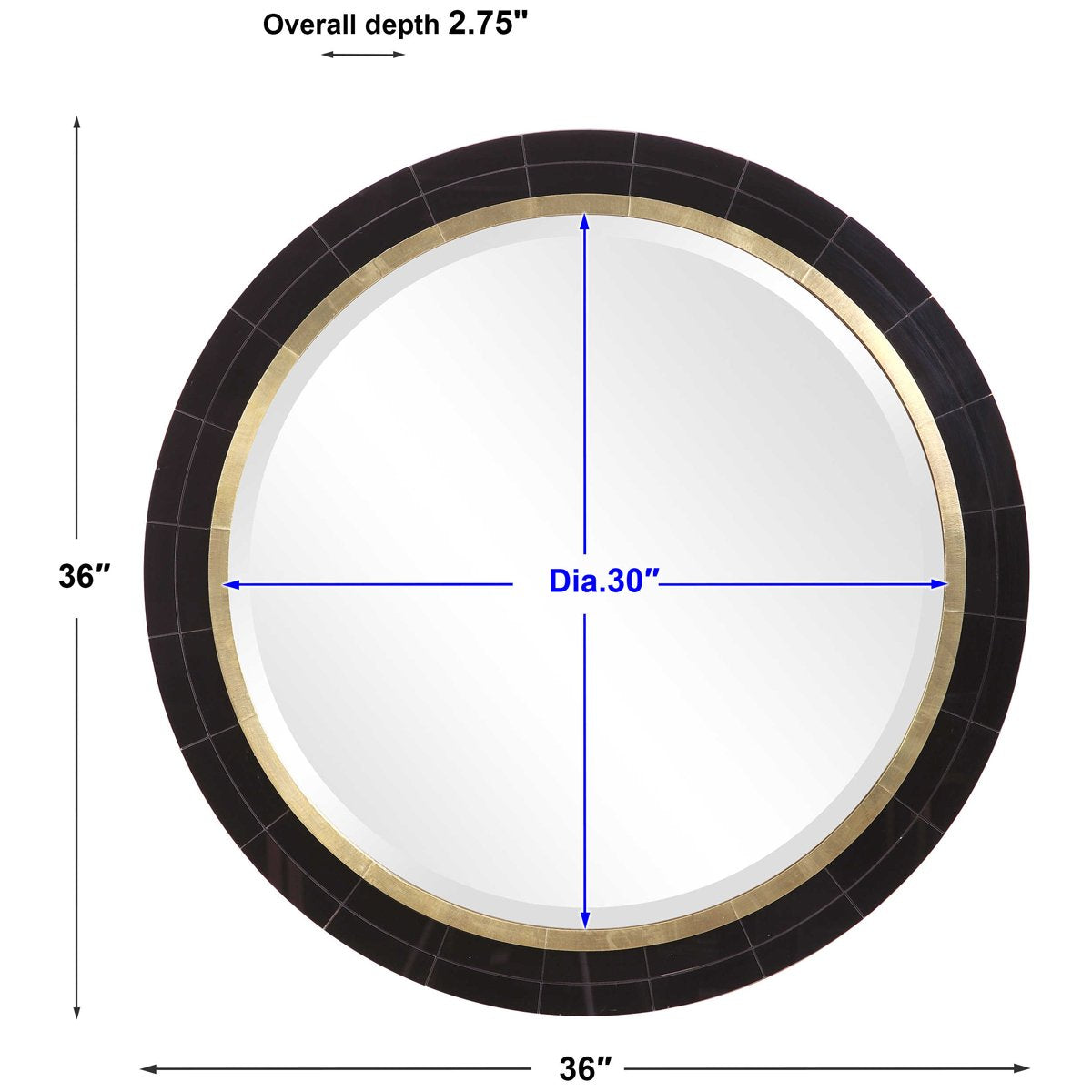 Uttermost Nayla Tiled Round Mirror