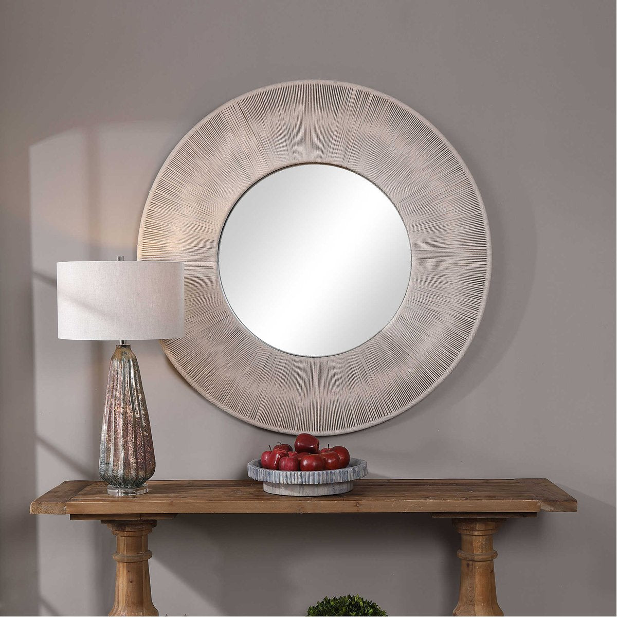 Uttermost Sailor&#39;s Knot Round Mirror