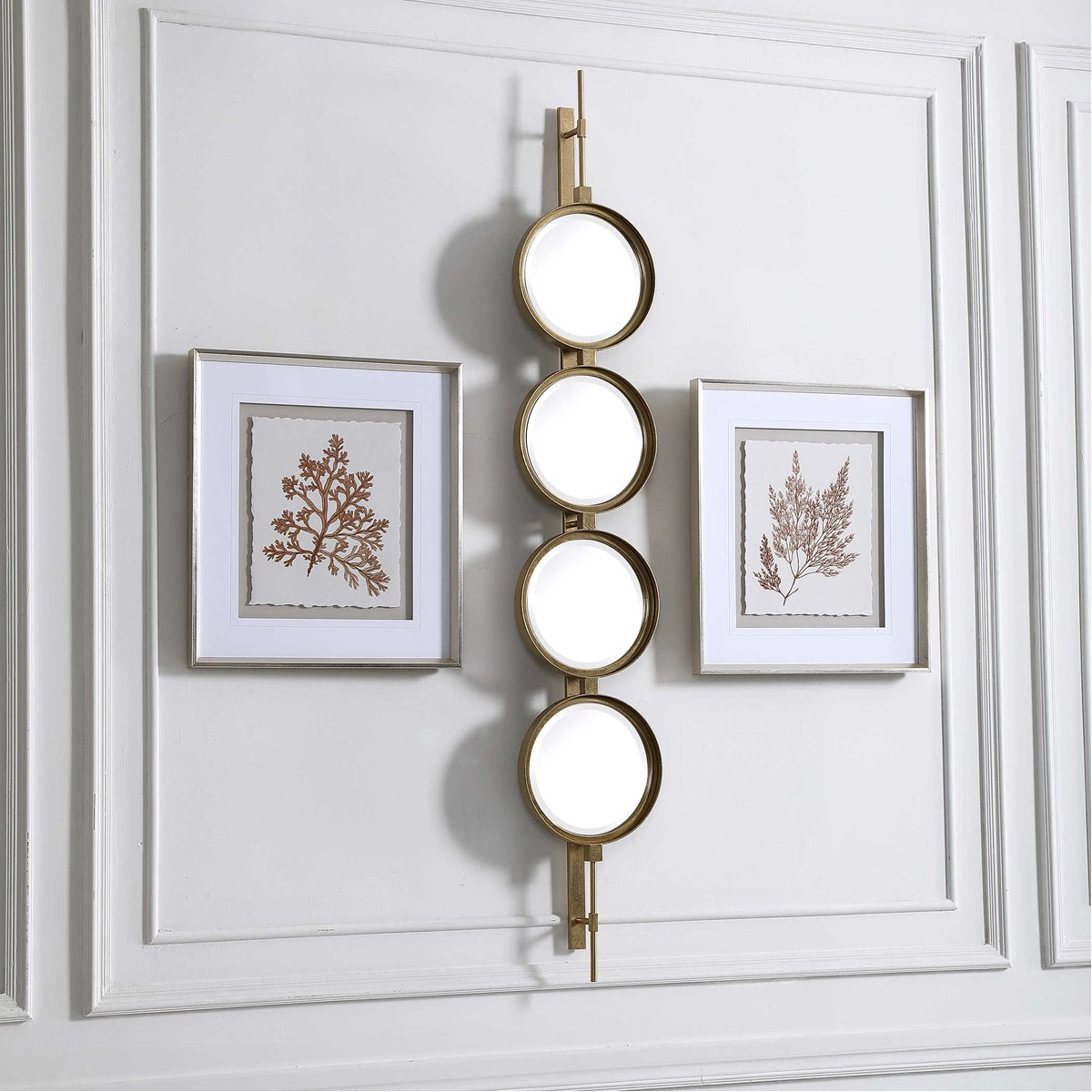 Uttermost Button Gold Mirror