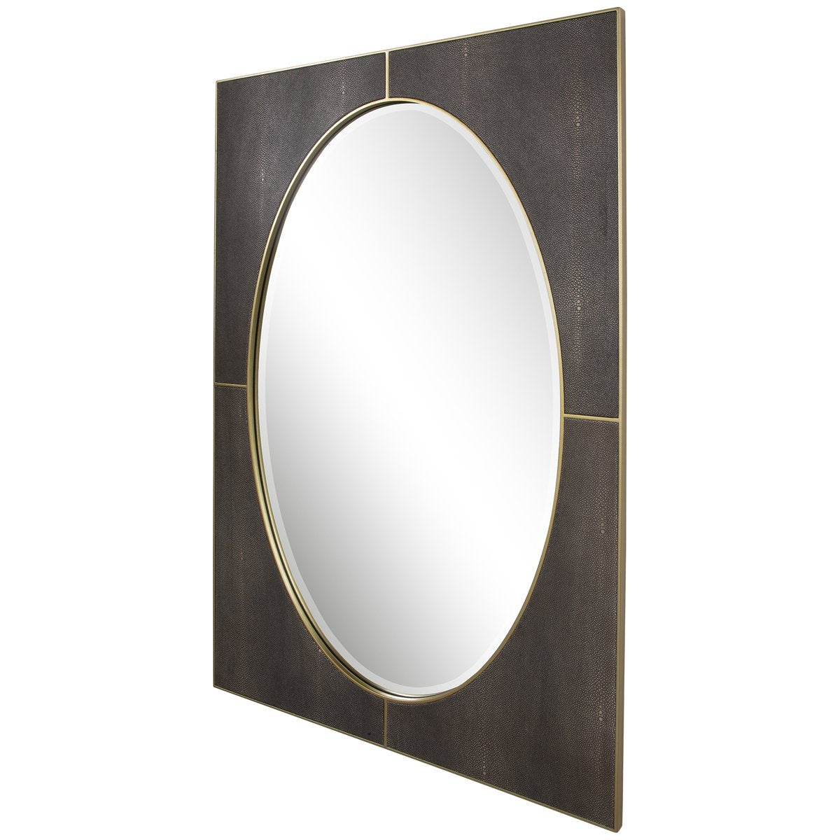 Uttermost Cyprus Gray Shagreen Mirror