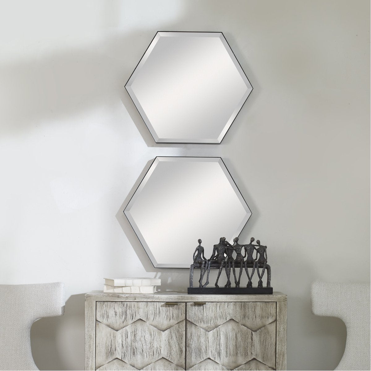 Uttermost Amaya Octagonal Mirrors, Set of 2