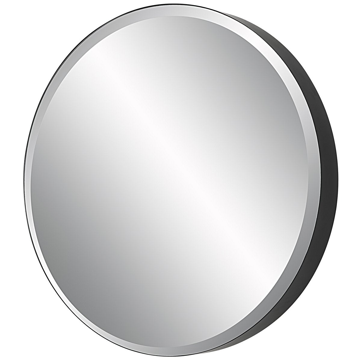 Uttermost Cerelia Black Round Mirror