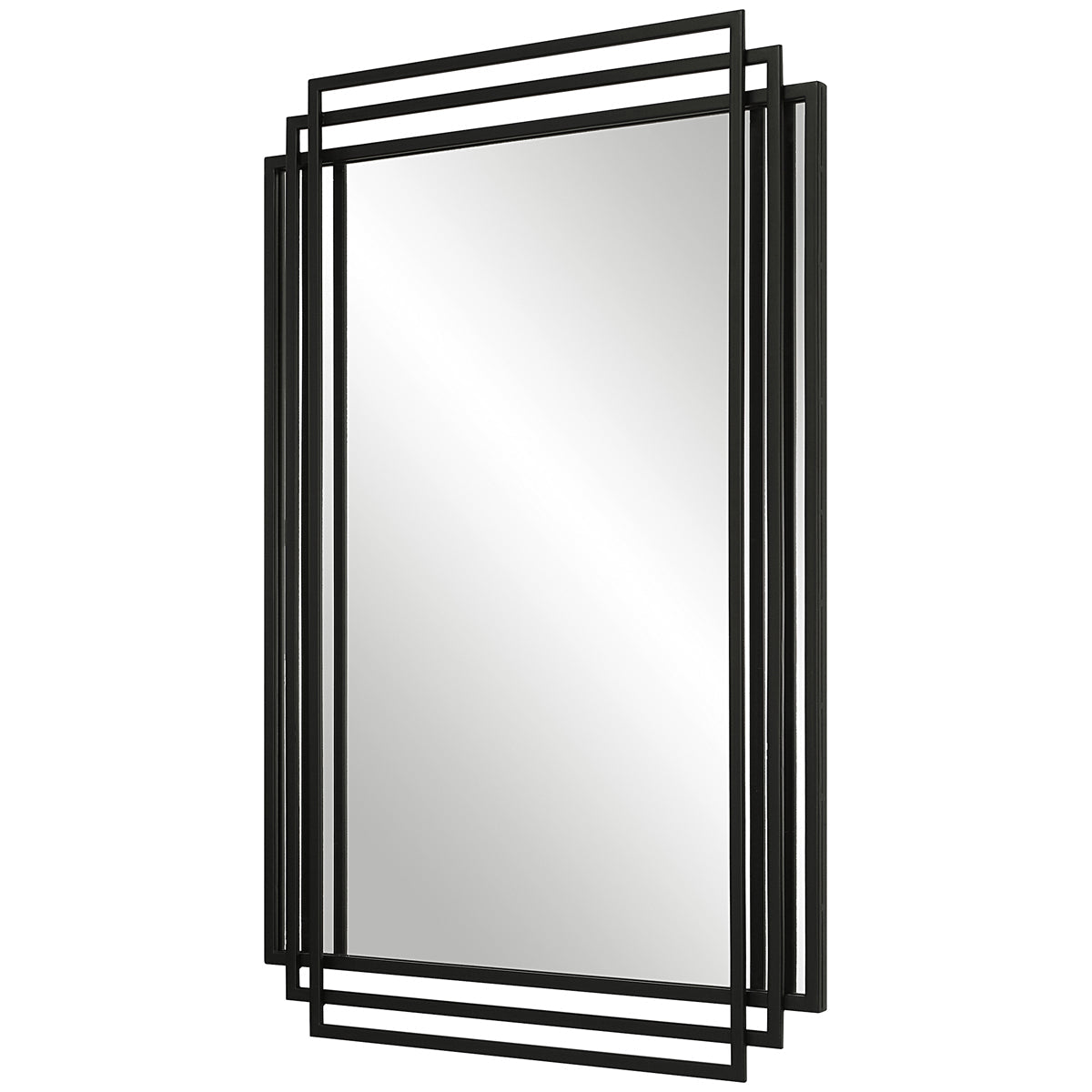 Uttermost Amherst Black Iron Mirror