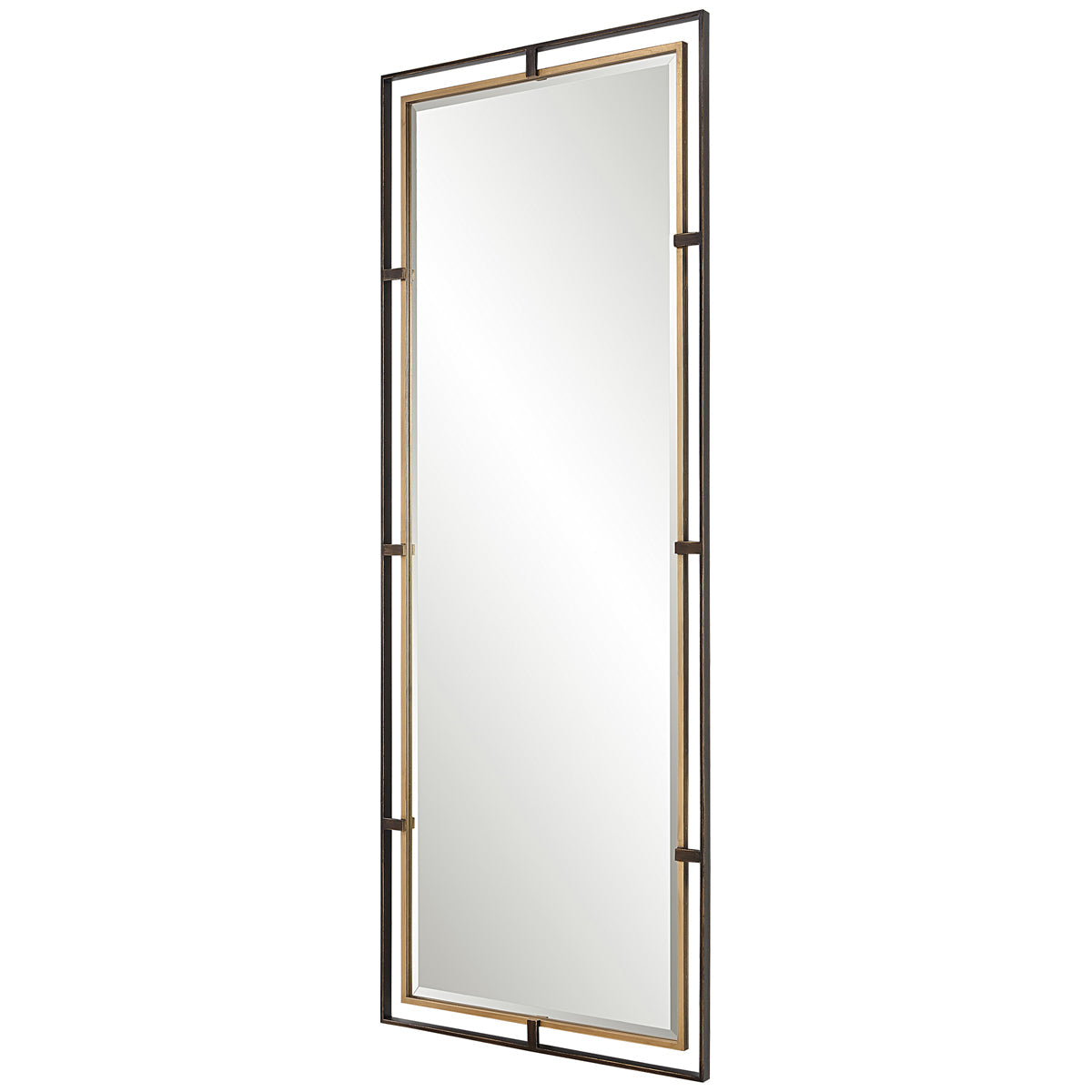 Uttermost Carrizo Tall Bronze and Gold Mirror