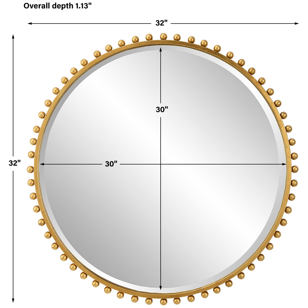 Uttermost Taza Round Mirror